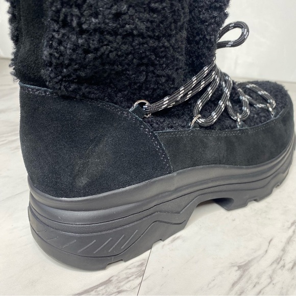 New! BP Summit Faux Fur Black Chunky Boot 8.5 - Picture 9 of 15